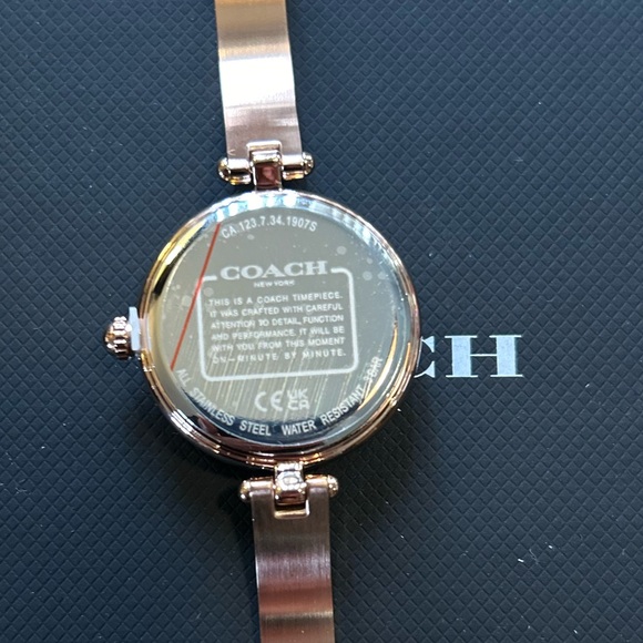 Coach Park RoseGold Watch With 30mm Face With Bangle Bracelet - Picture 2 of 6